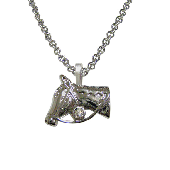 Horse Head Pendant Necklace - Picture 1 of 3